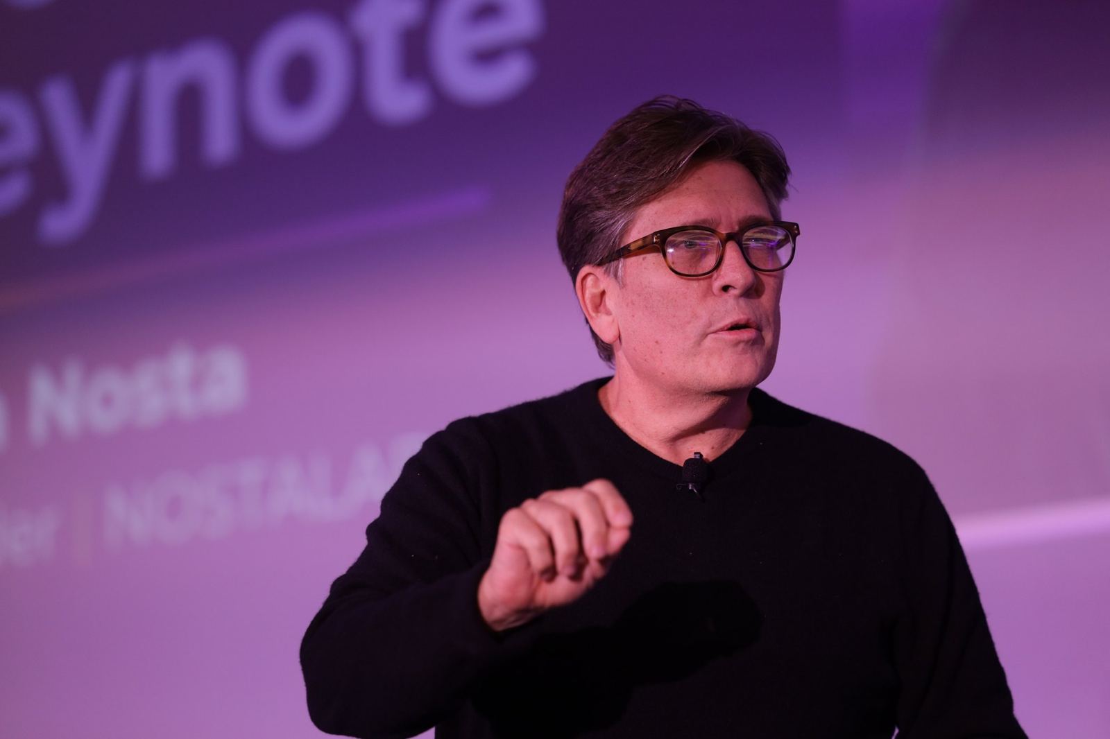 Keynote speaker John Nosta on stage at Smart Horizons 2025